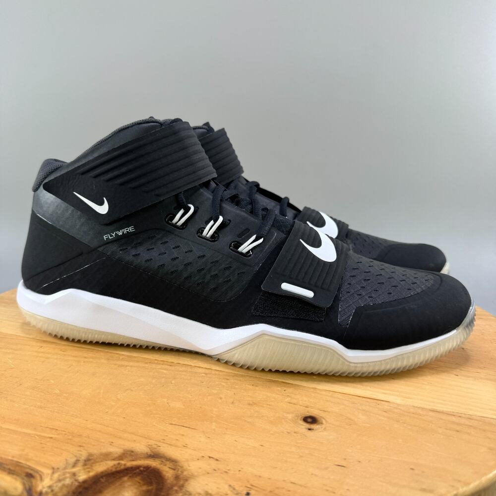 NikeForce Savage Pro Mid Turf Mens Size 15‎ Shoes Football Black AQ8130-001 NEW